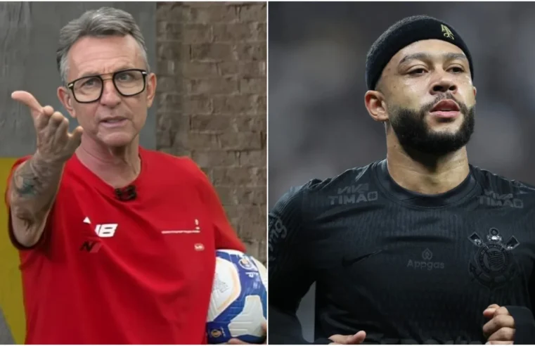 Craque Neto não perdoa e provoca Memphis Depay, do Corinthians
