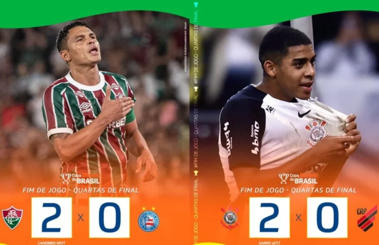Corinthians e Fluminense seguem na luta pelo título da Copa do Brasil