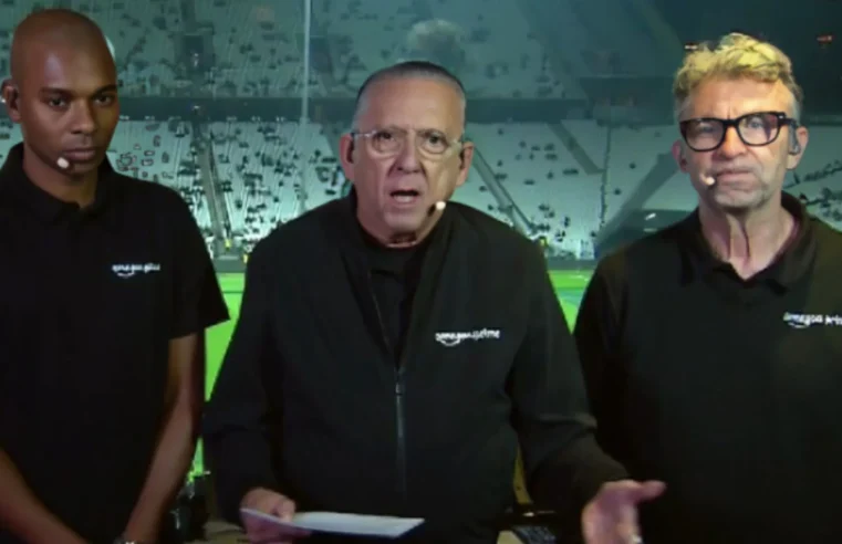 Galvão Bueno protesta contra o VAR durante Corinthians x Athletico-PR